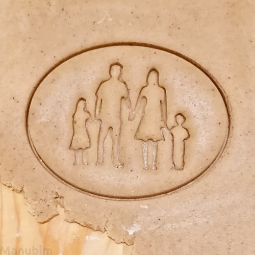 Custom Family Cookie Cutter (Girl&Boy) 3D Printed Product